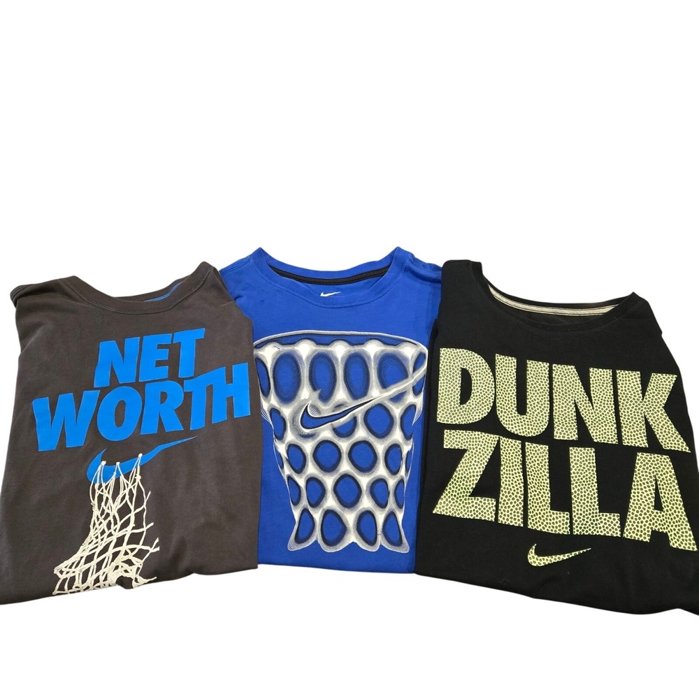 Nike Basketball Graphic T-Shirt Bundle Mens XL Multi Color Excellent Dri-FIT 3pk
